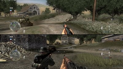 call of duty 3 ps2 gameplay