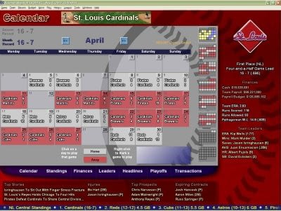 Baseball Mogul 2008 Screenshot