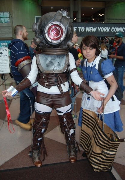 Big sister and little sister from Bioshock 2