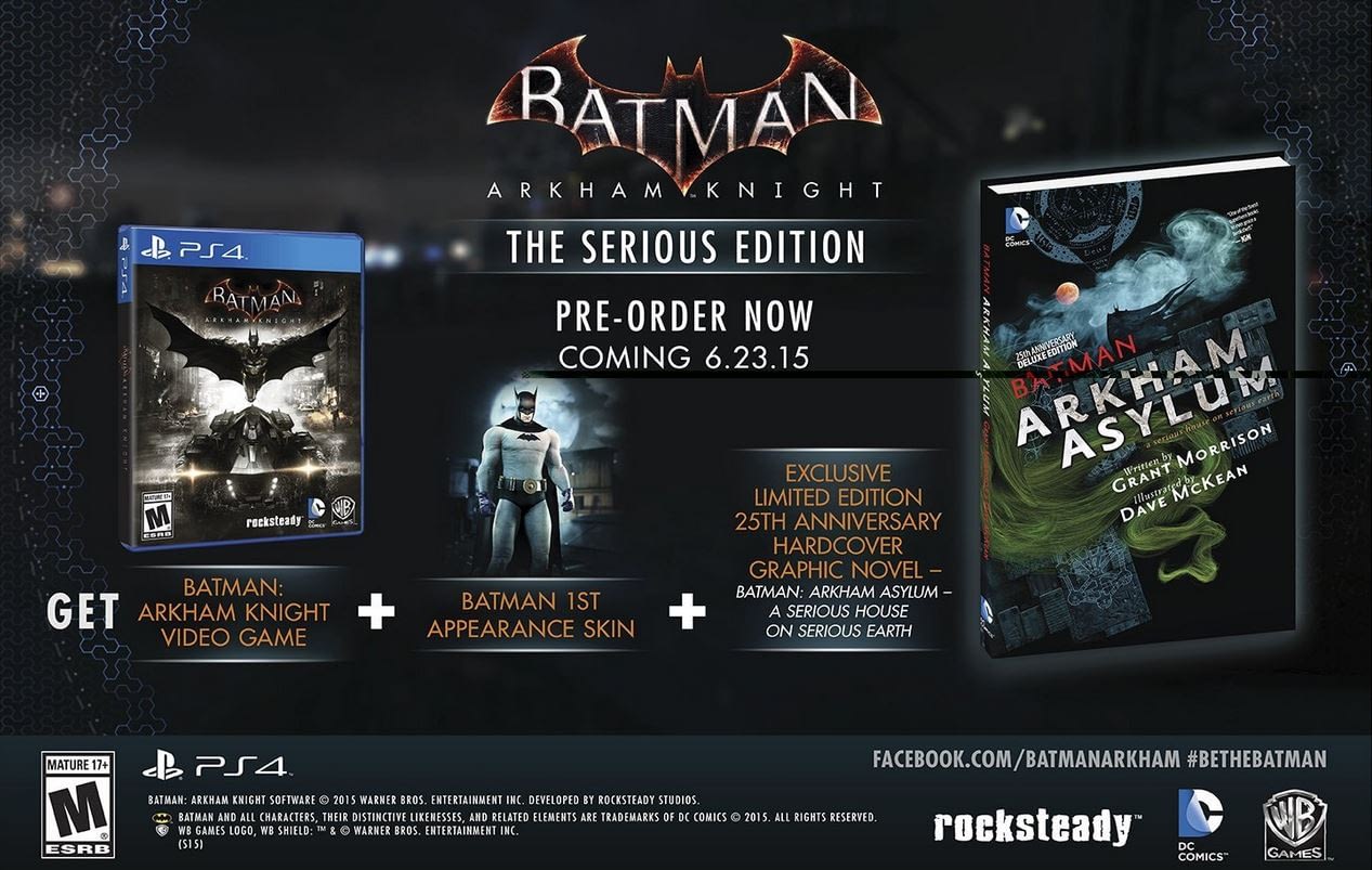 Batman: Arkham Knight The Serious Edition 'Comic Bundle' spotted | GameZone