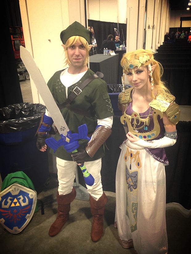 Bostin Comic-Con cosplay - Zelda and Link