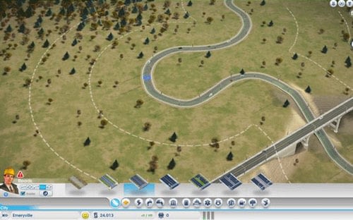 SimCity curved roads