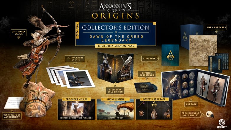 E3 2017: Ubisoft is selling a very limited $800 Assassin's Creed: Origins collector's edition