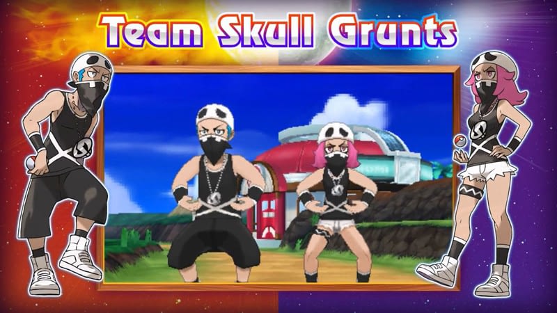 Pokemon Sun/Moon - lots of details and art for Team Skull, new Pokemon, Alola  Forms