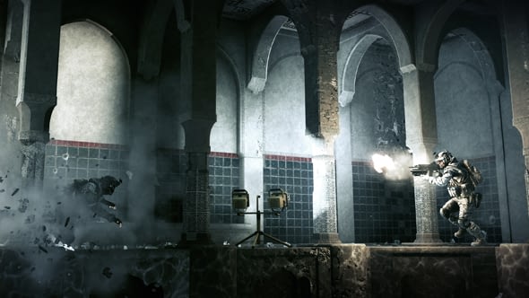 Battlefield 3 close quarters gameplay screenshot