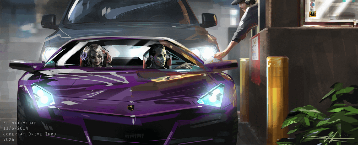 New Suicide Squad concept art shows Joker meeting with Batman and more