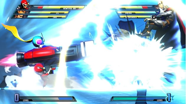 Marvel vs Capcom 3 Viewtiful Joe vs Thor ultimate attack
