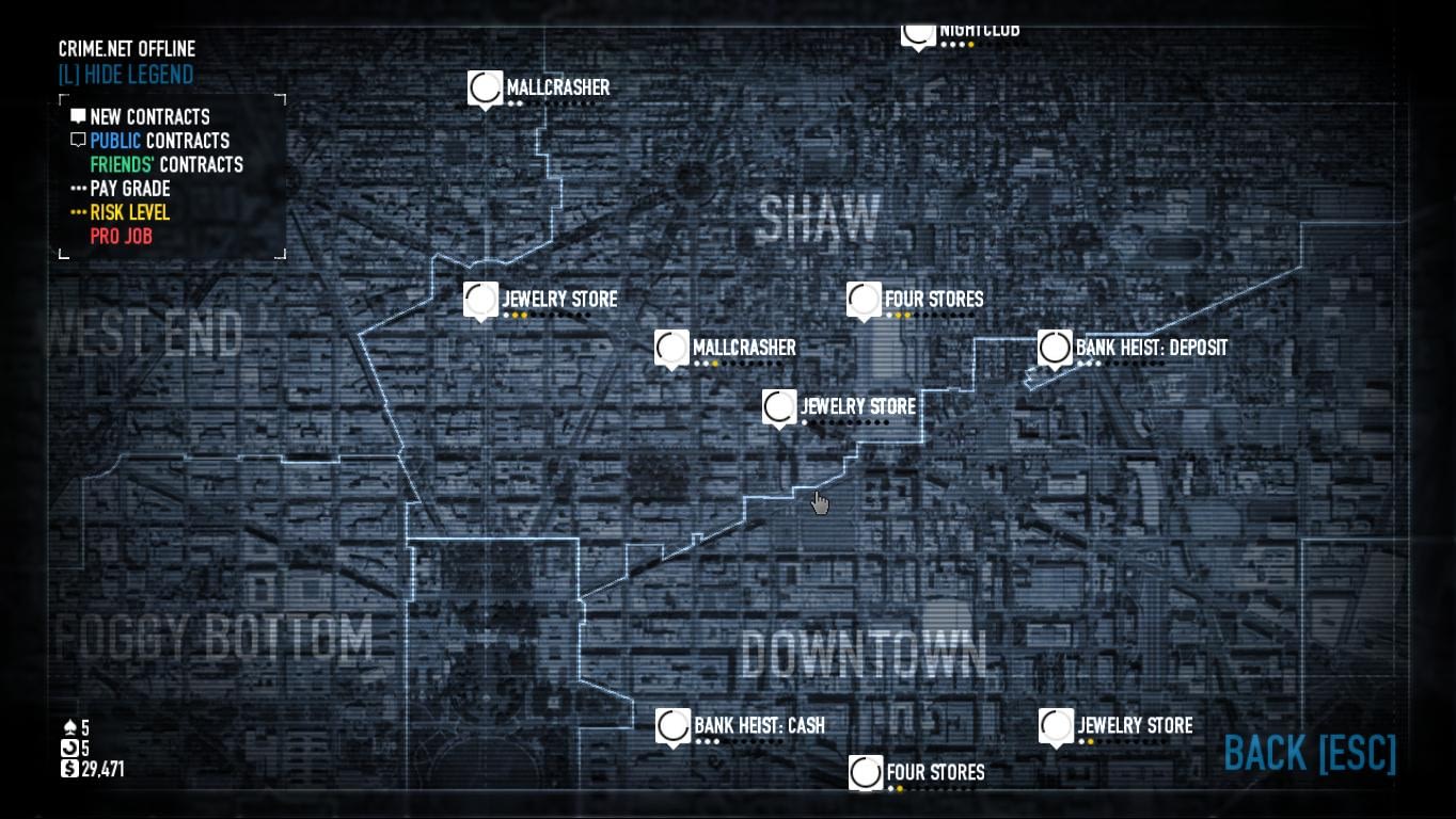 payday 2 story mode list