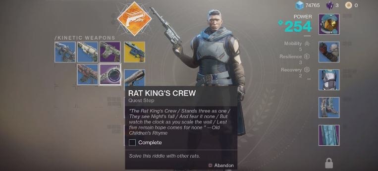 Pat Agree with Madison Destiny 2 Guide: How to get Rat King's Crew Exotic Guide | GameZone