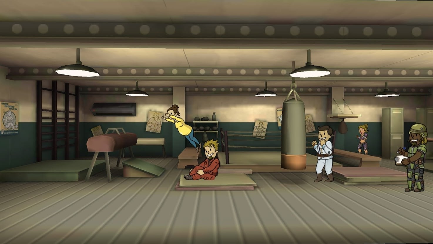 how do you move rooms on fallout shelter